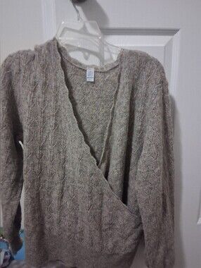 Old Navy Cable-Knit V-Neck Wrap Sweater